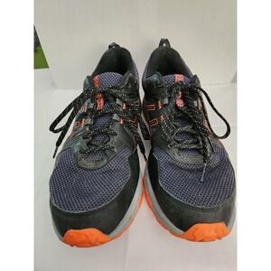 Men's Black and Orange Athletic Shoes